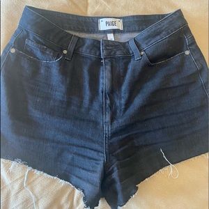 Paige black denim shorts